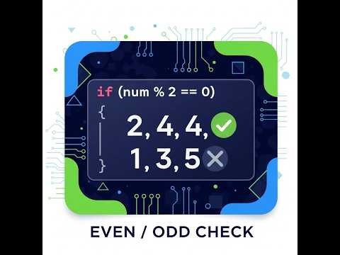 Java Program to Check Even or Odd Number