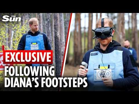 EXCL: Prince Harry says he's 'scared' and 'worried' about global conflict during Ukraine trip