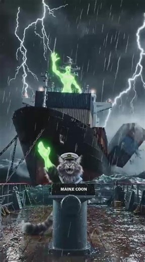 🚢 Cat & Alien Survive a Massive Ocean Storm 🌊 | Crazy Ship Adventure Animation #cat