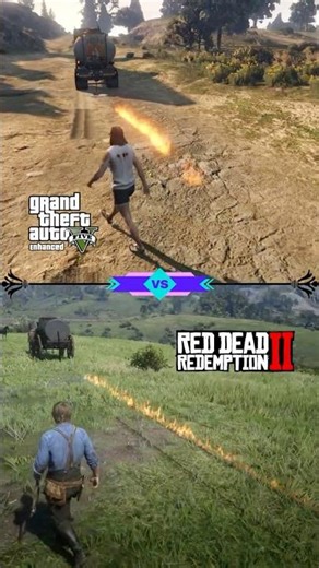 GTA 5 vs RDR2: Fire & Explosion Physics Comparison