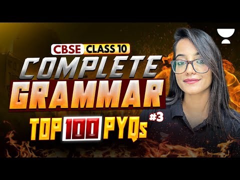 Top 100 English Grammar PYQs || Class 10 Grammar Boards 2026 || Juhi Ma'am