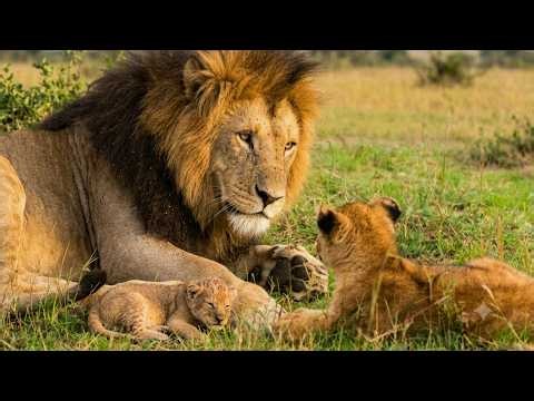 Father Lion Meets His Cubs for the First Time | Serengeti National Park, Tanzania