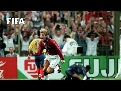 1998 FIFA Wolrd Cup | England | Beckham Free Kick, Owen Wondergoal & More