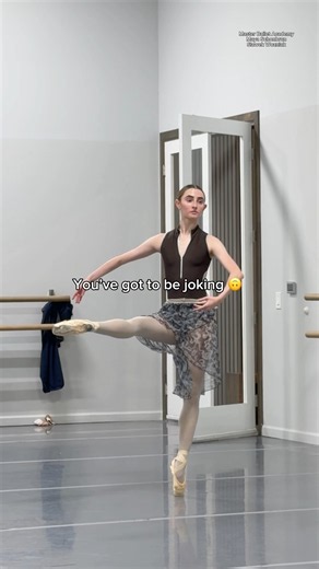 You've got to be joking 🙃 #ballet #ballerina #dancer #balletclass