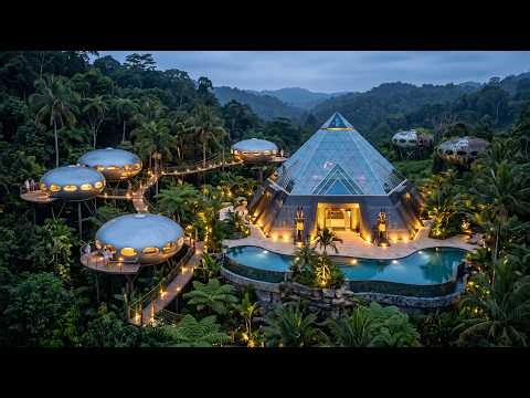 Abandoned UFO Resort Reborn as a Futuristic Luxury Paradise | Full Transformation