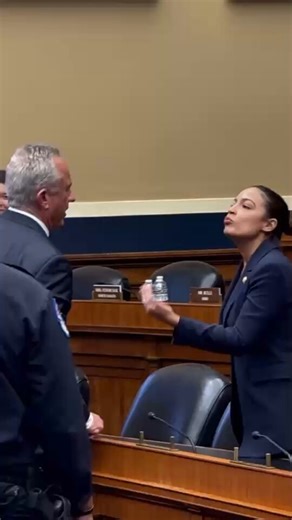 During a visit to Massachusetts Friday, Congresswoman Alexandria Ocasio-Cortez explained what she was saying to Secretary of Health and Human Services Robert F. Kennedy Jr. after a hearing before Congress earlier this week. https://t.co/mtzFunlg6Q