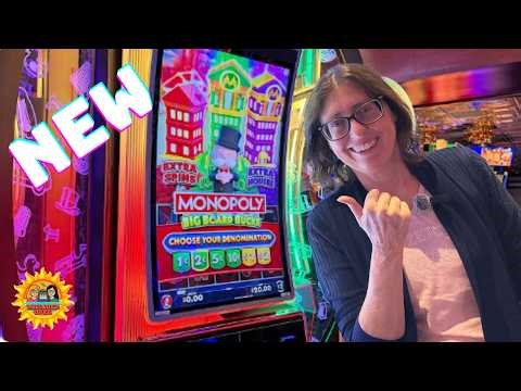 NEW MONOPOLY GAME TRYING TO REPEAT JOANNE'S WIN #slotsisterssocal #casino #slotmachine #casinogames
