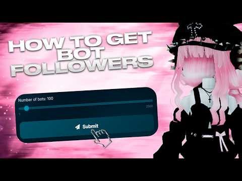 *WORKING* How to GET BOT FOLLOWERS on Roblox | SAFE Followers | Roblox Bot Followers (FULL GUIDE)