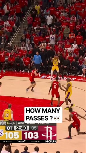 The Lakers Ball Movement vs. Houston was beautiful 👏