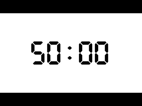 50 Minute | 3000 Seconds Timer | White Screen With Silent Focus | NX