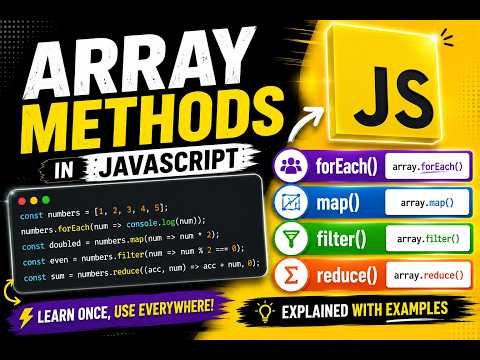 Master JavaScript Array Methods in One Video