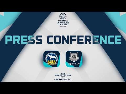 LIVE - ALBA BERLIN v Surne Bilbao - Press Conference | #BasketballCL 2026-27