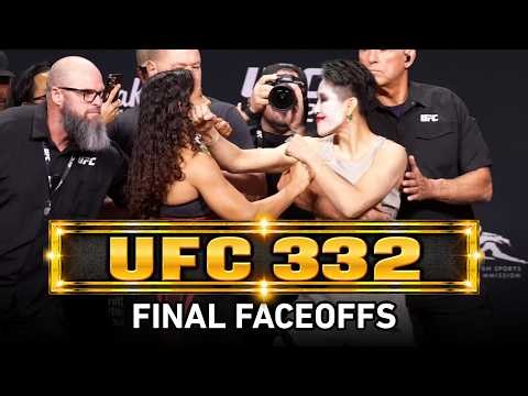 UFC 332 Final Faceoffs : Wang Cong Tanuts Natalia Silva As Security Jumps In | MMA Fighting