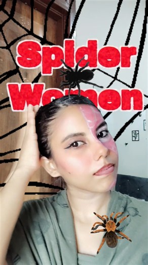 Turning Into Spider Woman 😱🕷️ | Makeup Transform #SpiderWoman #MakeupShorts #sunflower #ytshorts