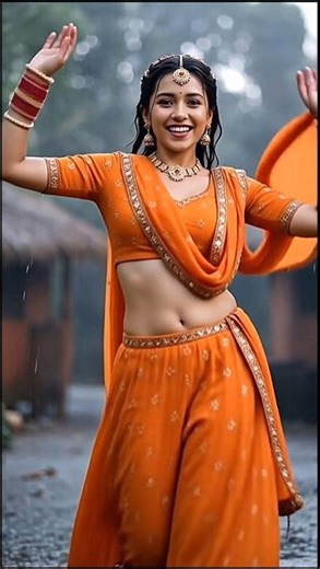 ambiance village rain nature rain sounds for sleeping an relaxation#saree#shorts#love#beauty#ai