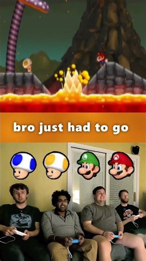 bro just had to go #mario #nintendo #gaming #supermario