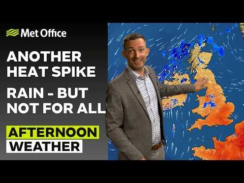 02/08/2026 - Showers in the north - Afternoon Weather Forecast UK– Met Office Weather