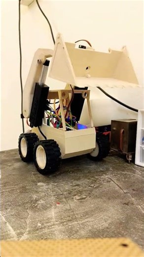 DIY Arduino Skid Steer Loader Robot | Homemade RC Construction Robot #robotics #arduino #engineering