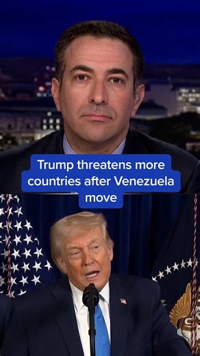 The Beat with Ari Melber 📺 on Instagram: "WATCH: President Trump threatens Mexico, Colombia, Greenland and Cuba following the operation in Venezuela. MS NOW’s @arimelber reports."
