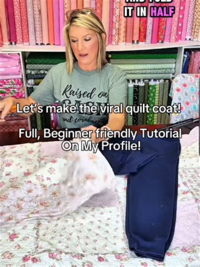 Y’all went crazy for Lexi’s quilt coat, so of course I had to show you how I made it! 🧵💕 Here’s a little peek at the process, but if you want to make your own, the full step-by-step quilt coat tutorial is on my page! Link to the quilt I used: https://a.co/d/04UopKdX ❤️🪡 Follow for easy sewing tips, beginner-friendly tutorials, fun crafts, family life & lots of laughs. Come sew with the best little sewing community on the internet! #diy #sewing #quiltcoat #quilting #beginnersewing #tamijones