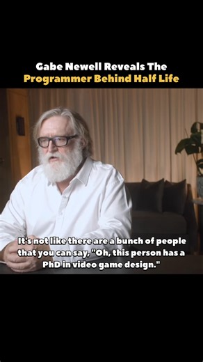 Gabe Newell Reveals The Programmer Behind Half Life #shorts #linux #valve #steam #coding #halflife