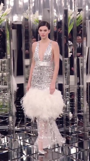 Kendall Jenner Models for Chanel Couture Spring 2017