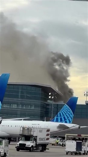 BREAKING: Firefighters are at Houston's George Bush Intercontinental Airport as heavy smoke is seen. It's unclear what is burning. We are gathering more information.