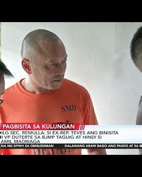 DILG Sec. Remulla - Si ex-Rep. Teves ang binisita ni Vice President Sara Duterte sa BJMP...| 24 Oras