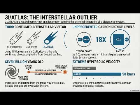 Alien Probe or Ancient Comet? The Mystery of Interstellar Object 3I/ATLAS Explained!