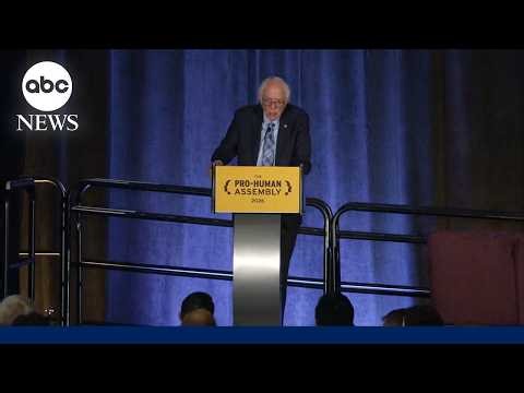 FULL SPEECH: Bernie Sanders speaks at event calling for human-controlled AI