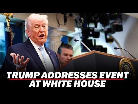 LIVE: Trump addresses event at White House Rose Garden | Iran War | West Asia Conflict