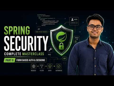 Spring Security Masterclass Part 2 - Form-Based, Sessions | Spring Boot | Java | Smit Roy | Smit4j