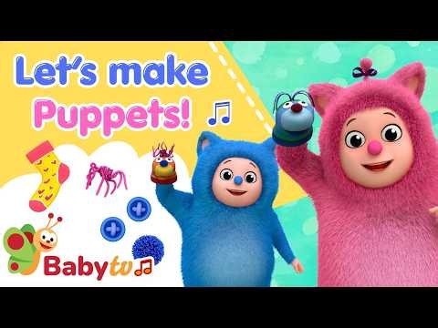 Billy & BamBam Make Sock Puppets 🧦✨ | Songs For Kids | BabyTV Cartoons