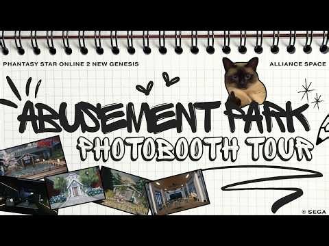 [PSO2:NGS] Abusement Park Photobooth Alliance Space Tour