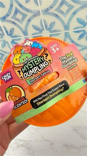 RARE Mystery Dumpling 🍊 Orange Scented *SHERBERT Edition* Opening Satisfying Video ASMR! #shorts