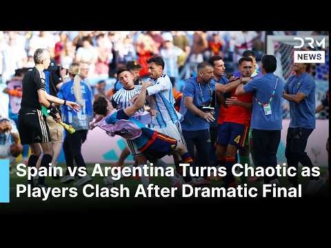INSIDE: Tempers Explode After Spain Beat Argentina as World Cup Final Ends in Heated Brawl | AD1B