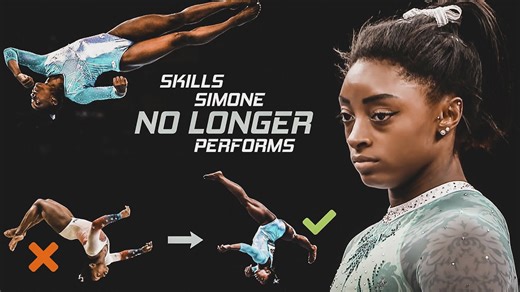Simone Biles eventually stopped performing certain skills and combinations