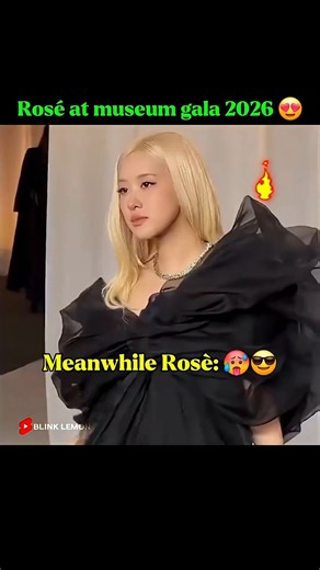 Rosé at museum gala 2026 😍 #blackpink #blink #Rosé #gala #museum #kpop #fypシ゚viral #shorts #yt