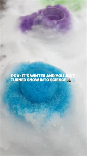 Save this snow volcano activity and wow your kids! ❄️☃️ we love finding ways to get outside in the winter and try new activities. Add baking soda and food coloring to a cup. Make a hole in the snow, add the cup and create a volcano shape around it. Pour in some vinegar. Watch the volcano erupt!! *adult supervision required - I did ours on pine straw not the grass* #snow #snowday #snowactivities #winter winter activities science experiment science snowfall winter wonderland preschool boymom mom h