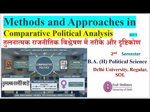 Comparative Politics || Methods & Approaches in Comparative Political Analysis 2nd Semester Pol Sci