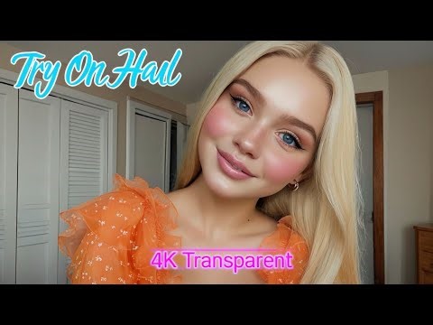 {4k} Try-On Haul See Everything | Transparent Dress, Lingerie & Bikini Try-On Haul With Me (2025) #8