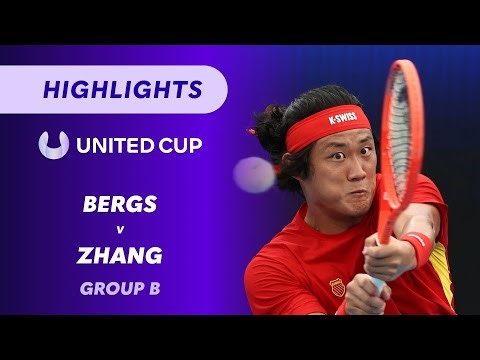 Zizou Bergs (BEL) v Zhizhen Zhang (CHN) - United Cup Highlights | Wide World of Sports