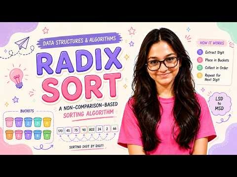 RADIX SORT IS ACTUALLY SO EASY 💻✨ | DSA