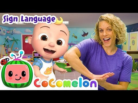 Clean Up Trash Song | CoComelon with ASL | 🖐️ Sign Language for Babies 🖐️