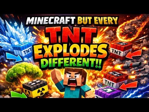 Minecraft but TNT Explores different!! | Minecraft 