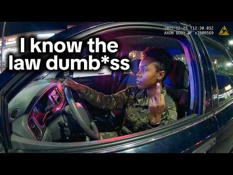 Entitled Veteran Karen Acts Tough With Cop, Instantly Gets Arrested