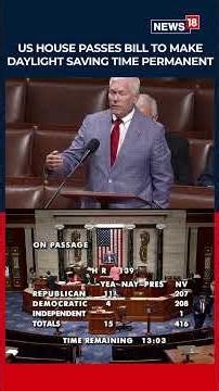 U.S. House Passes Bill to End Clock Changes, Permanent Daylight Saving Time Nears | World | N18S