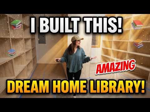 I Turned My Garage Into The Most Beautiful Home Library!