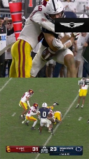 Trojans defense comes up with CLUTCH turnover 🔥