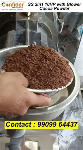 SS 2in1 10HP with Cyclone - Cocoa Powder Grinding Machine | Automatic Grinding Machine | Confider